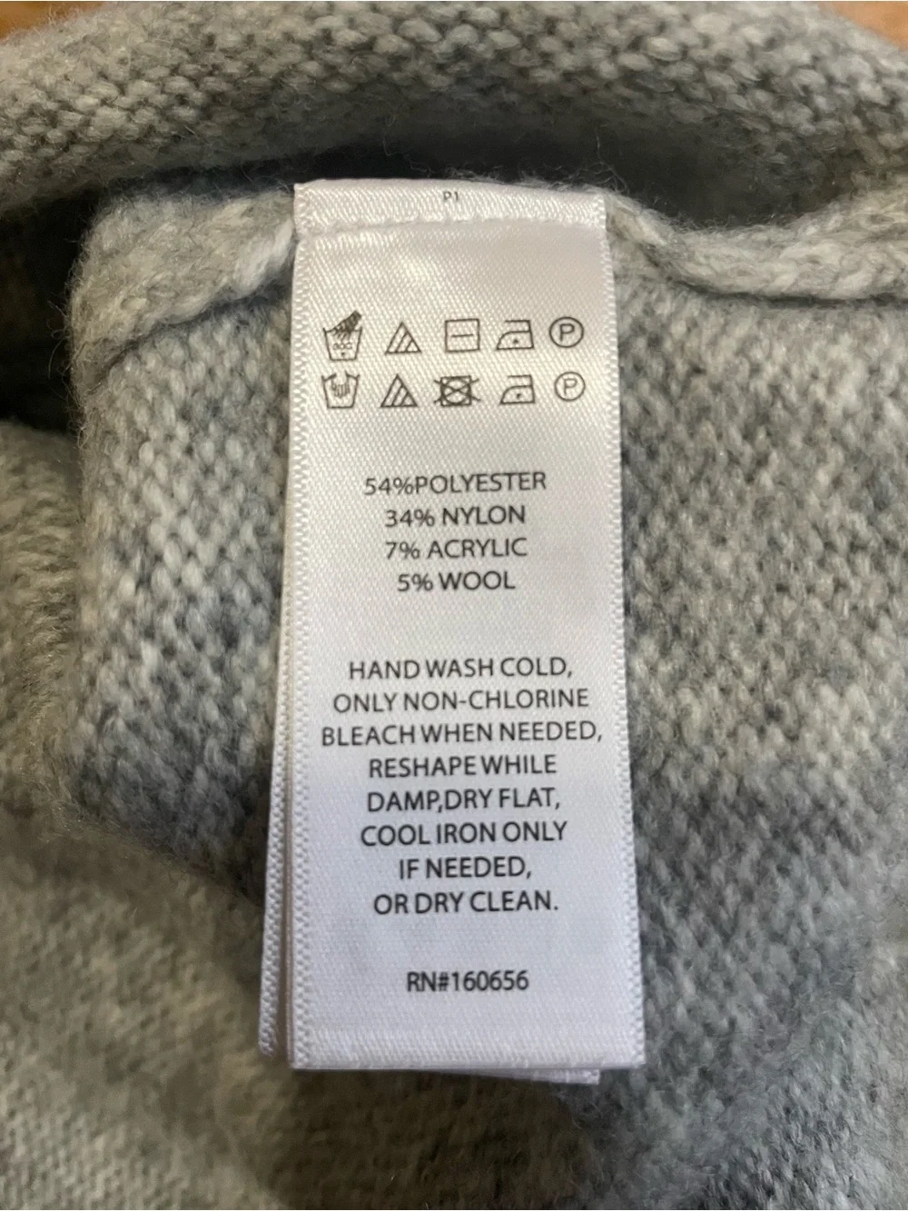 Bailey 44 Heather Gray Crewneck Sweater with Peter Pan Collar